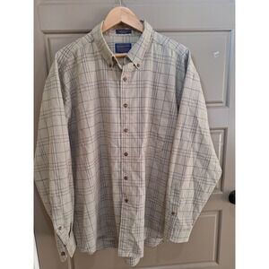 Pendleton Sir Button Down Plaid Shirt 100 Percent Virgin Wool Mens XXL